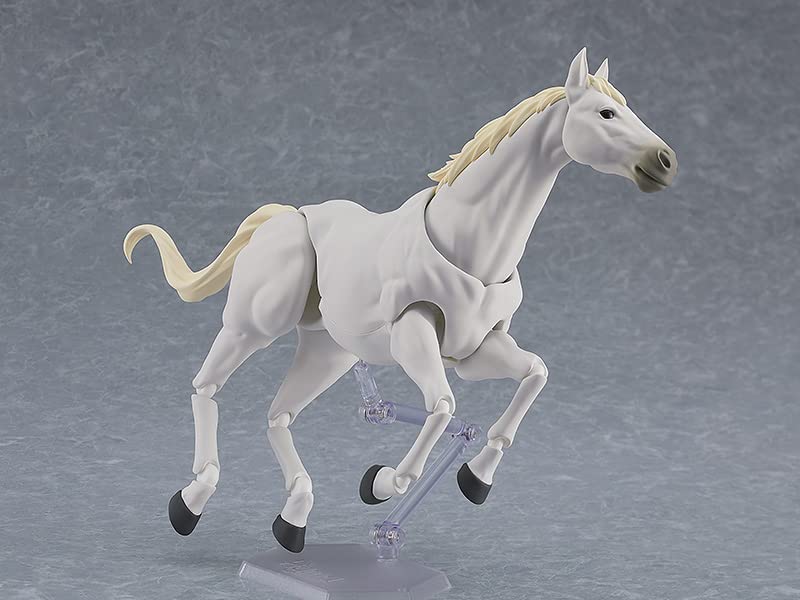 Max Factory Figma Wild Horse Plastic Painted Movable Figure [White] Non-scale