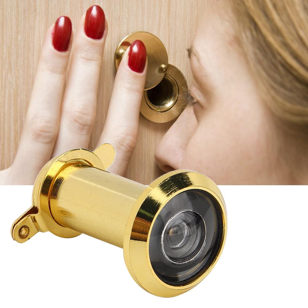 2Pcs 220 Degree Viewing Angle Anti Theft Household Door Viewer with Back Cover Home Security(16mm