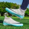 Men FG New Football Boots Society Cleats Tenis High Quality Training Sports Male Soccer Shoes Long Spikes Ankle Football Shoes