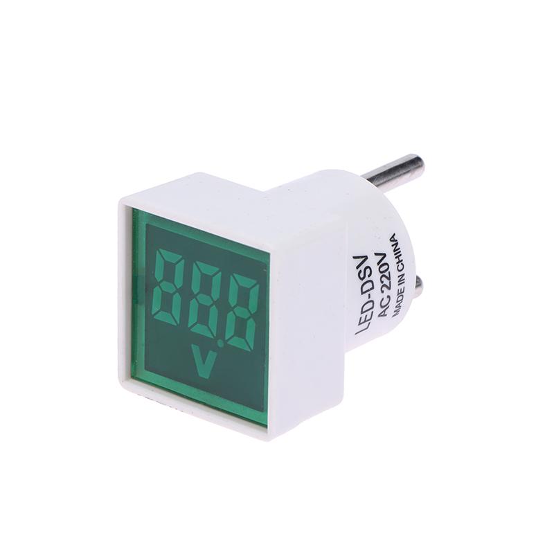 Quadratischer Digital-Spannungsanzeiger AC220V/230V Heimstromkreis-Tester Einfache Installation Universeller Heim-AC-Spannungsmesser