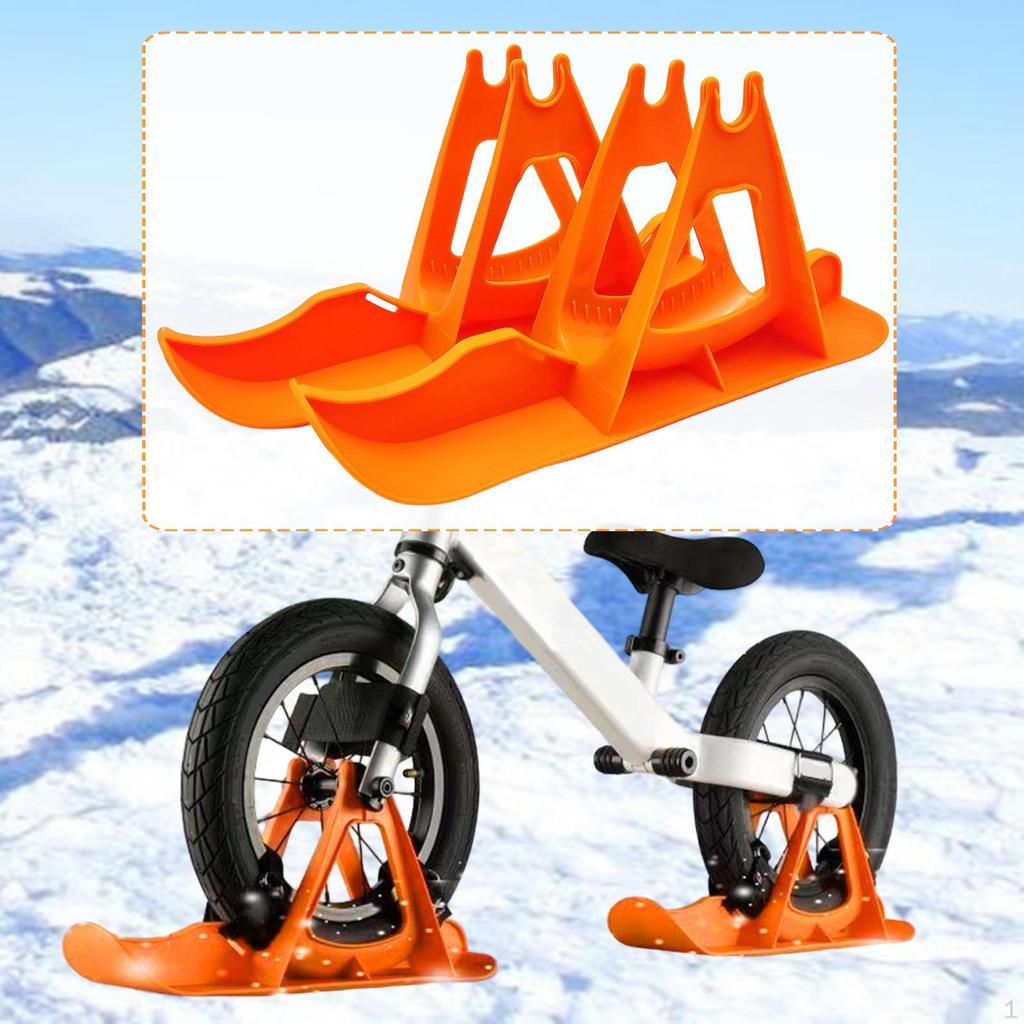 Ski Set Sled Stable Easy Installation Winter Sledge Board Attachment Snow Kit for Balance