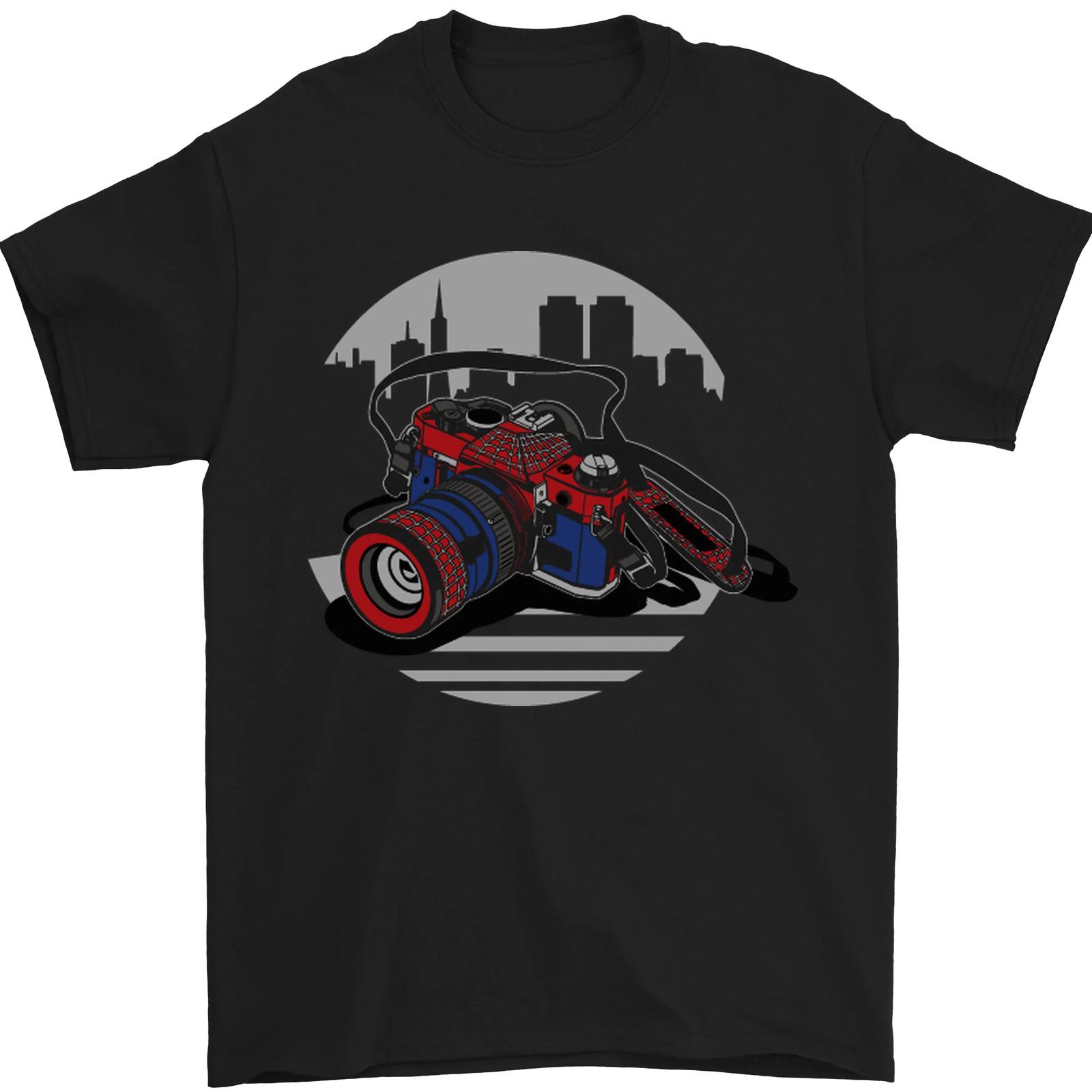 Superhero Camera Photography Photographer Mens T-Shirt 100% Cotton 3XL