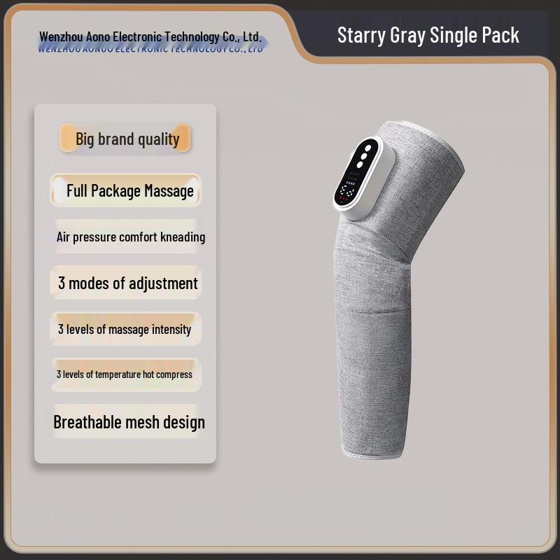 Customizable Smart Leg and Knee Massager with Automatic Heat Compression and Foot Physiotherapy English Version