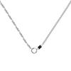 Irregular Round Circle Pendant Couple Necklace Female Niche Hip Hop Style Clavicle Chain Necklace