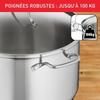 TEFAL Intuition XL Stockpot 28 Cm Stainless Steel + Glass Lid, Capacity 8 L, Induction, 18/10 Stainless Steel, Sturdy Handles B8646404