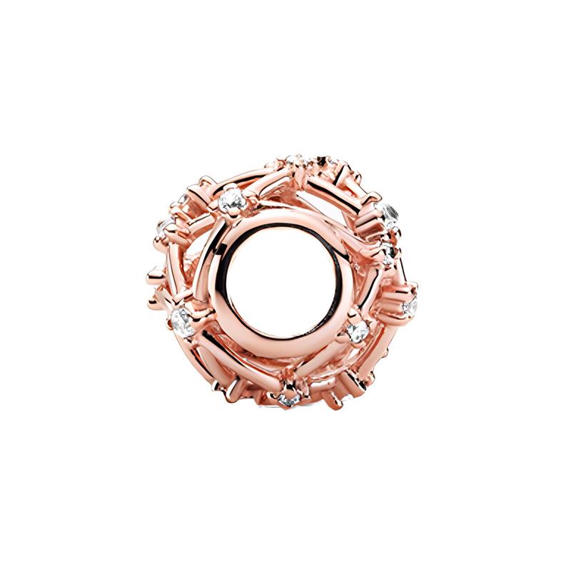 Pandora Hollow Star Charm Women's Rose Gold 789240C01