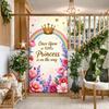 Theme-based Floral Banner Birthday Banner Baby Shower Backdrop For Events Photography Baby Shower