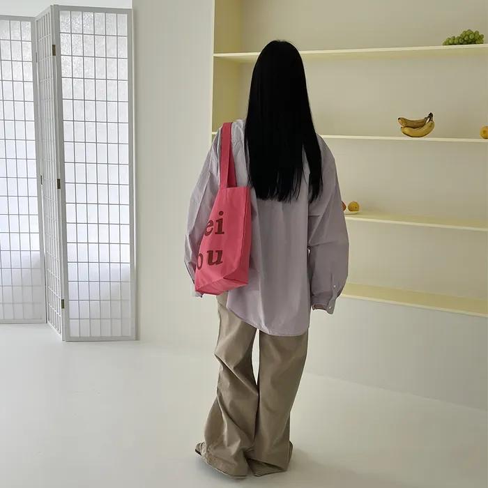Aeiou Logo Bag (Cotton 100%) Raspberry