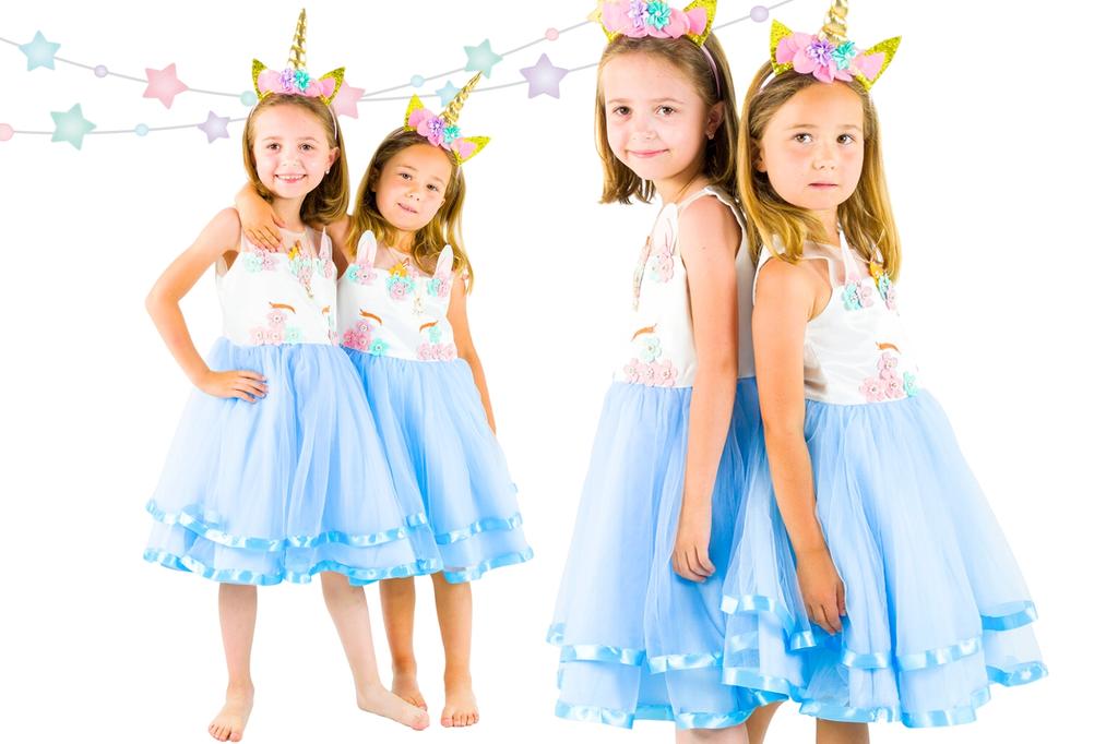 Unicorn costume for a carnival ball, Pegasus girl's carnival costume. Unicorn costume for a girl, size 120.
