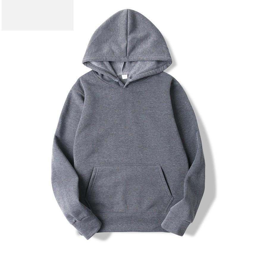 Cross-border e-commerce solid colors can be made into hoodies and sweaters for men and women with the same fashion brand hoodies