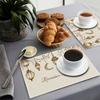 Set of 4 Ramadan Kareem Lanterns Featuring a Moon Design, These Placemats Are Machine Washable, Heat Resistant, And Easy to Clean