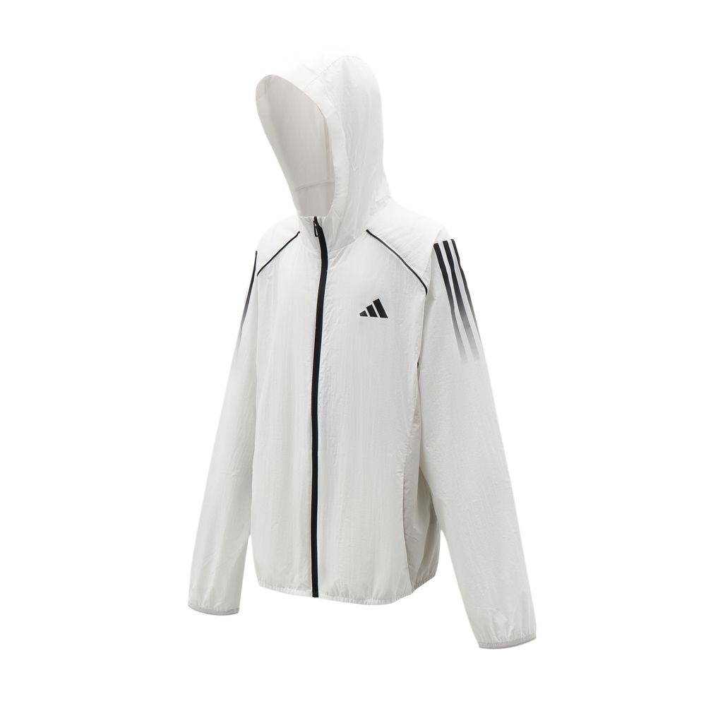 Adidas Striped Color Block Zip-Up Hooded Long Sleeve Jacket Kids Jacket LD7367