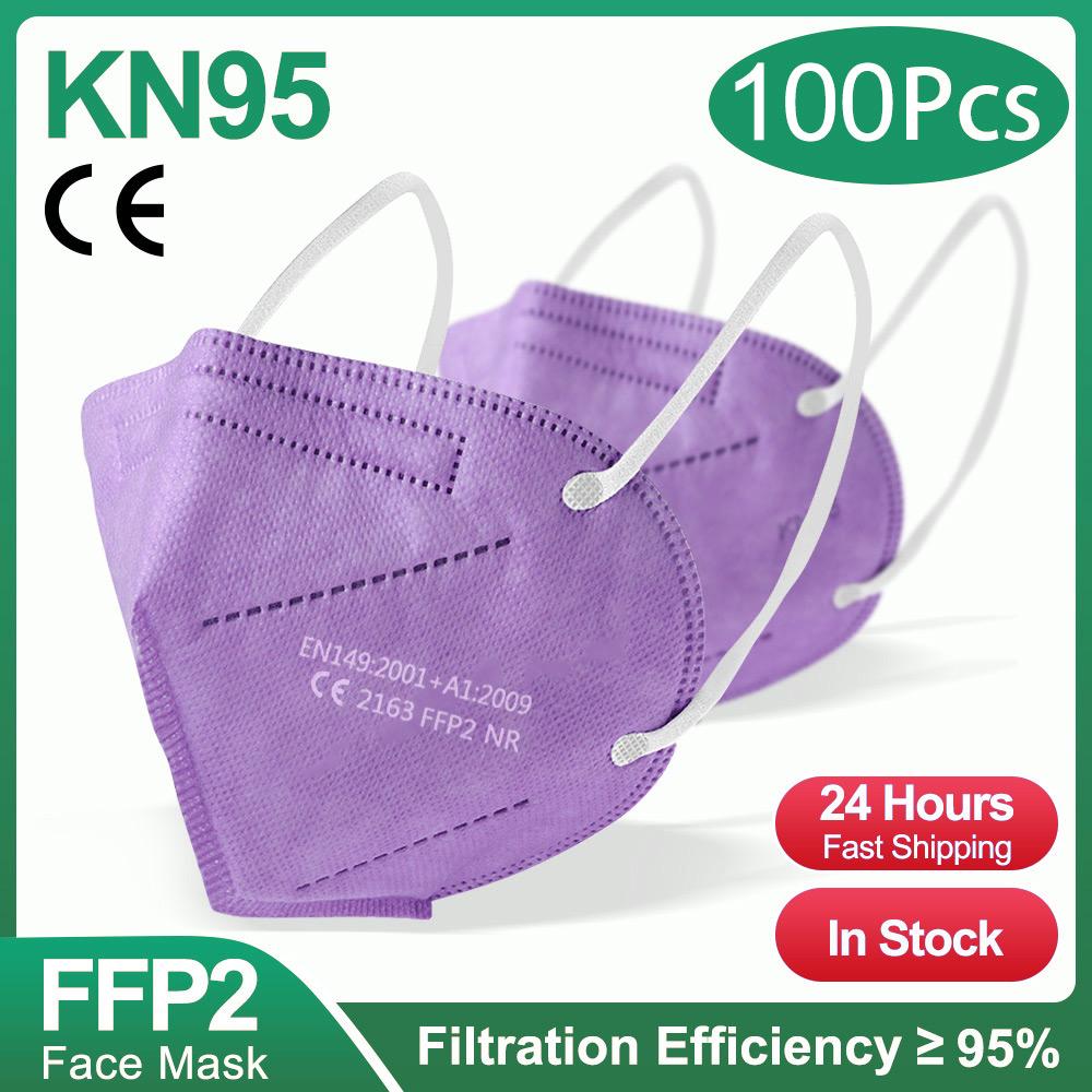 Health Protective KN95 Face Mask 5 Layer Filter Dust Port  Mascarillas FFP2 Nonwoven Health Protective N95 Mask Reusable Face