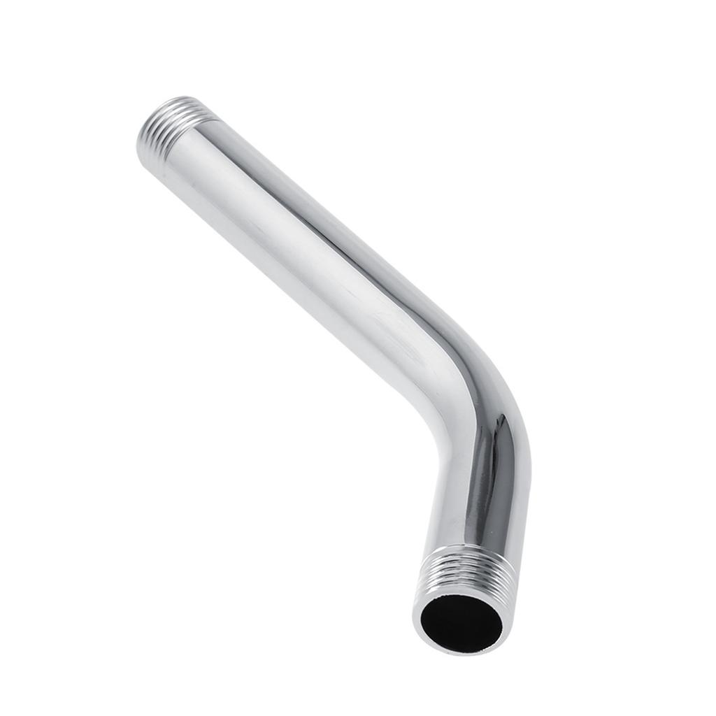 Stainless Steel Handheld Shower Arm Extension Pipe Chrome Plating Wall Mounted