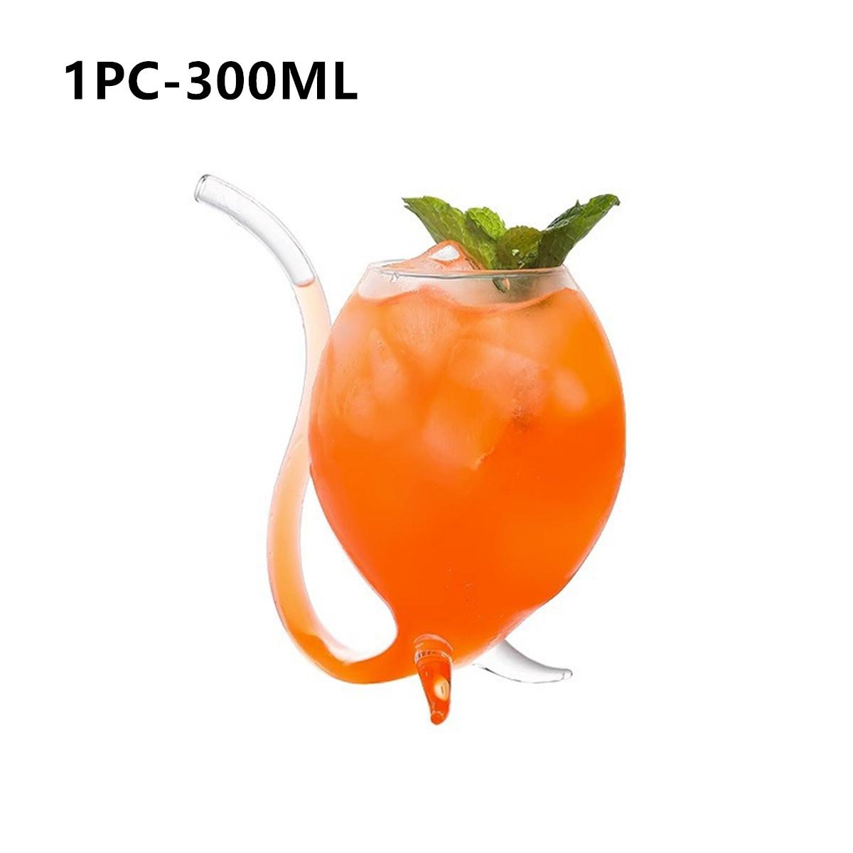 

Vampire Wine Glass Set Cocktail Glass with Drinking Tube Straw Glass Decanter Cups Home Bar Party Club Glassware Barware Tool 301-400ml
