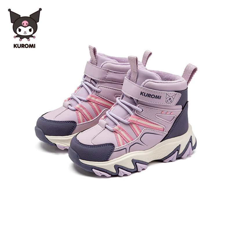 

Kuromi Kids High-Top Hiking and Snow Boots - Warm, Velvet-Lined Outdoor Shoes for Girls 28 фіолетовий