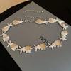 Zinc Zinc Alloy Pearl Shell Starfish Waist Chain Ornaments Starfish Beach Body Chain  Girls Couple Gift