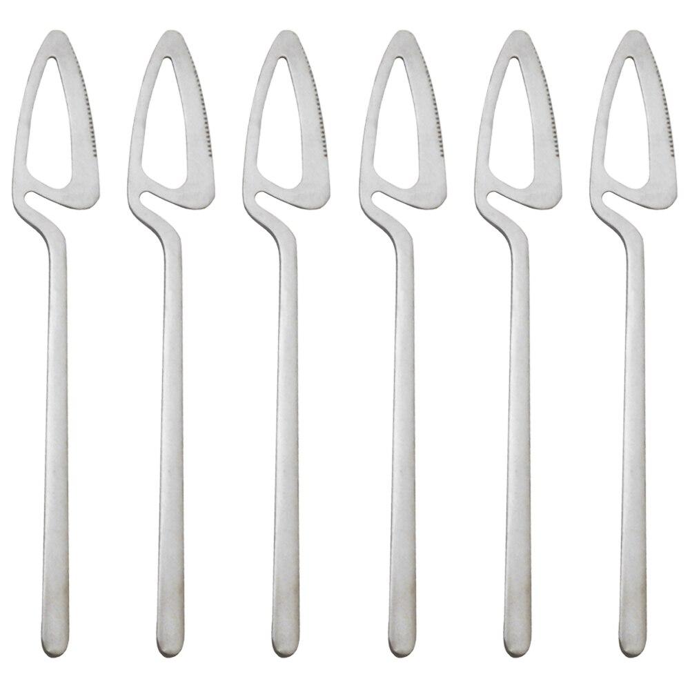 

6 шт., набор столовых приборов, черные обеденные ножи, набор столовой посуды, набор столовой посуды из нержавеющей стали, кухонные десертные ножи, набор столовых приборов из серебра 6pcs knife серебряный