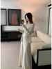 Gentle Style Women's Camisole & Cardigan Set with High-Waist Mermaid Skirt - Autumn/Winter Solid Colors