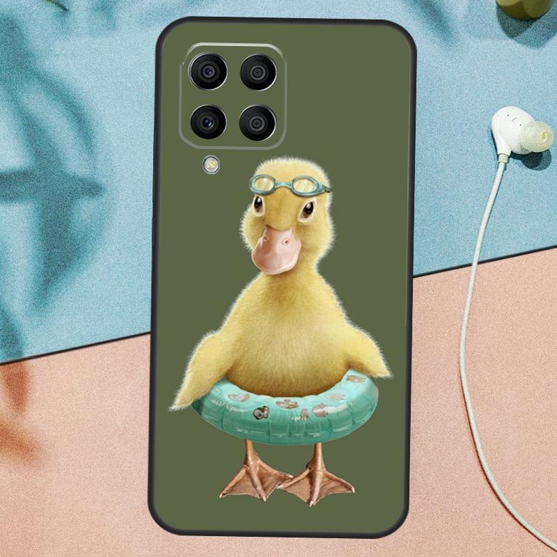 Cute Cartoon Duck Case For Samsung Galaxy M54 M14 M34 M13 M53 M56 M52 M32 M16 M11 M21 M31 M35 M12 M15 M36 M55