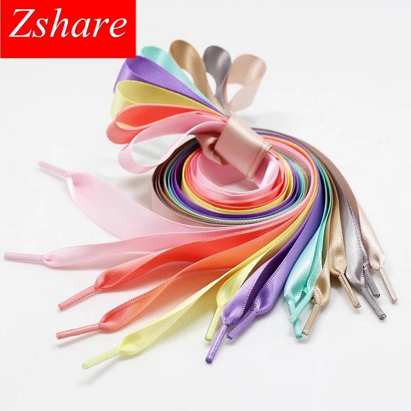 Fashion Shoes Cswo01 Men's Dark Red 1Pair Satin Silk Ribbon Shoelaces Off White Sneaker Shoes Lace Canvas Shoe Laces 2Cm Width 80Cm/100Cm/120Cm Length 20Colors 80Cm