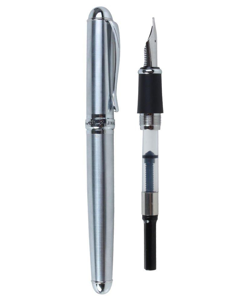 Gullor X750 Broad 18KGP Advanced Full Silver Matte Fountain the Best Metal Pen Pen,
