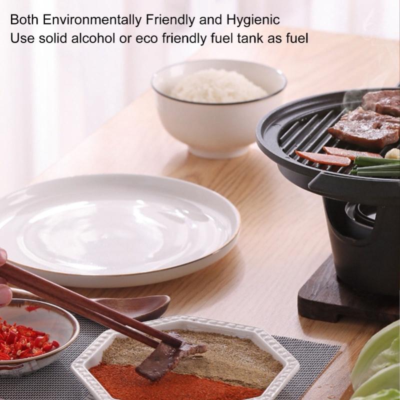 Mini BBQ Grill Stick Proof Smokeless Portable Tabletop Barbecue Grill For Camping Picnic Home HN