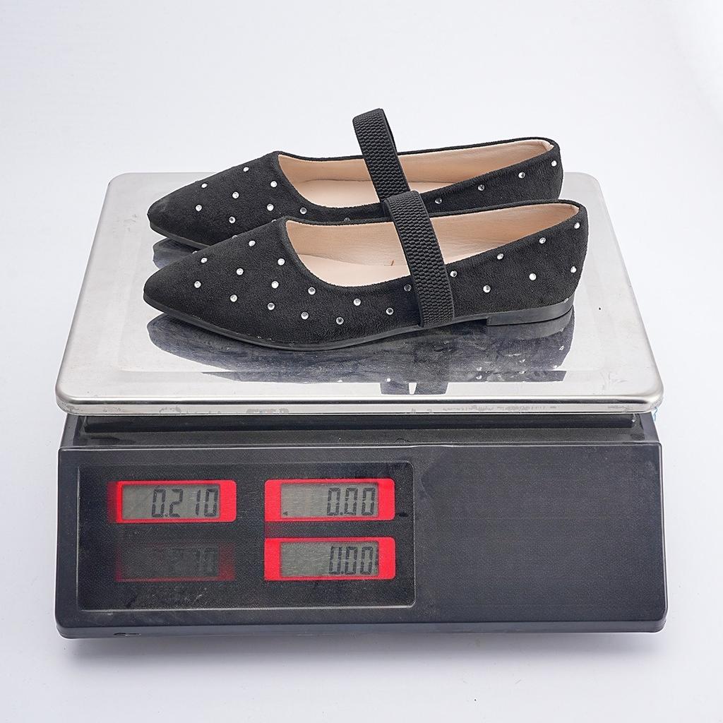 New Style Pointed-toe Low-cut Flat-soled Women's Shoes with One-way Ventilation Design