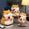 Cute Cute Rose Hamster Doll Plush Toy Chubby Little Hamster Doll Girl Soothing Doll