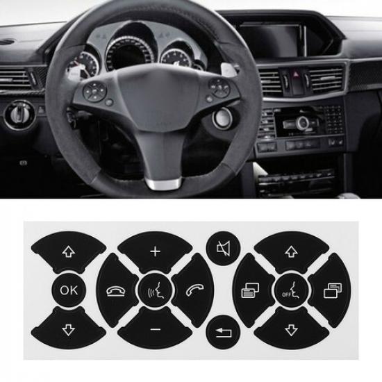 Switch Button Sticker Front 1 Pcs Black Direct Replacement Fix Scratched