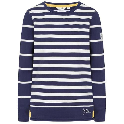 Lazy Jacks Womens/Ladies Striped Crew Neck Sweatshirt