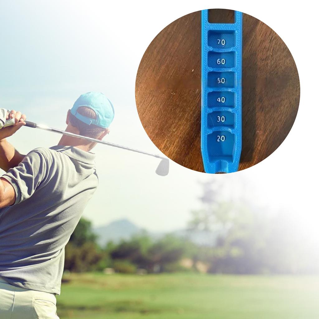 Golf Tee Height Gauge Elevator Portable Adjuster Precise Placement 20-70mm Measurement Tool for Consistent Swings