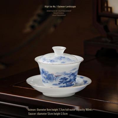 High-Grade Ceramic Sancai Gaiwan