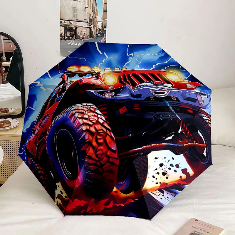 Nighttime Truck Drive Umbrella 8-Frame for Travel, camping, Casual Lightweight Portable Umbrella, Essential for every family Holidays Gift