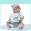 Lebensechte 22-Zoll Realistische Reborn Baby Jungenpuppe Aus Weichem Vinyl-Silikon Für Kleinkinder