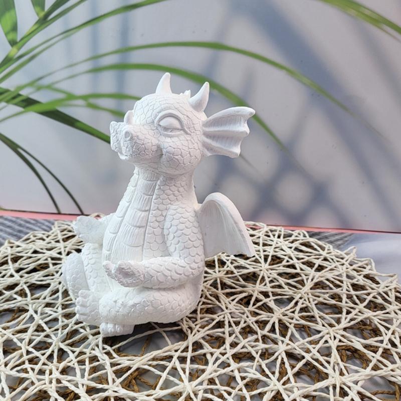 Silicone Dragon Crystal Mold Realistic Dragon Figurine Crafting Mould Animal Theme Epoxy Resin Mold for Handmade Crafts