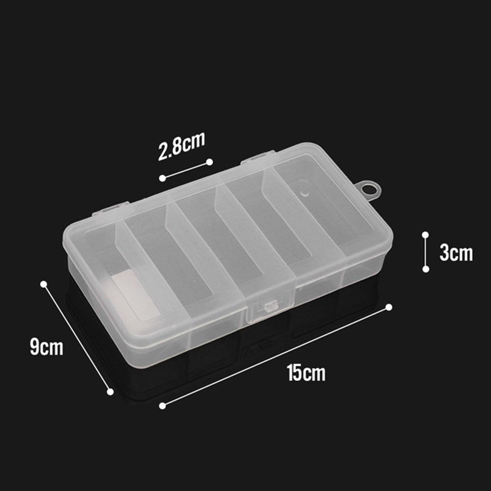 5/48 Grid Compartment Plastic Storage Box Jewelry Earring Box Bead Screw Container Home Storage Case Display Organizer Container