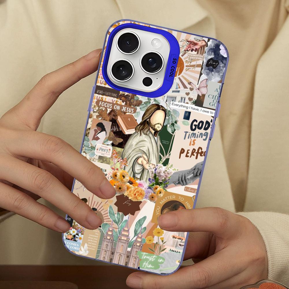 Faith Christian Religious Jesus Phone Case For IPhone 16 15 14 13 12 11 Pro Max X XR XSMAX 8 7 Plus Matte Shockproof Back Cover