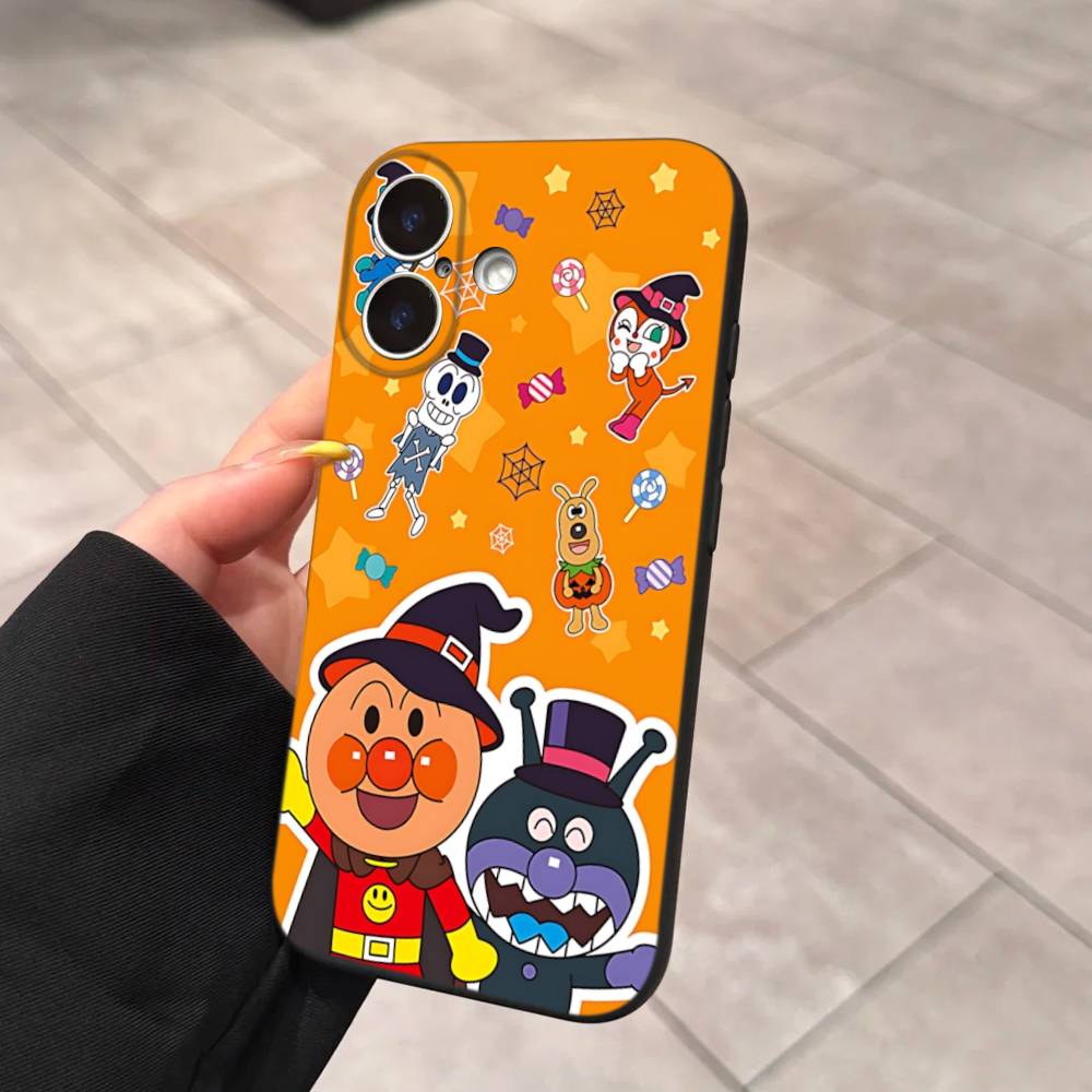 1pc Cartoon A-AnpanmanS Anime Phone Case For Iphone 17 Air 16 15 14 13 12 11 Pro Max 16 15 14 Plus TPU Soft Case