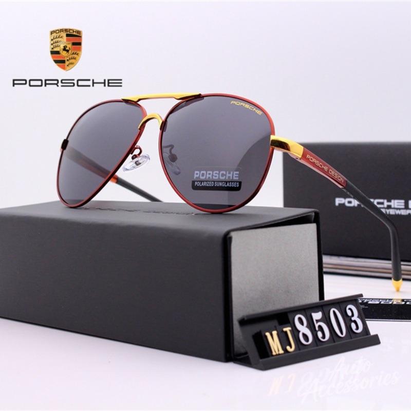 AIC1  Polarized Sunglasses Metail Frame Sun Glasses Fishing Driving Goggles For Porsche Panamera Macan Boxster Cayman Cayenne stickers