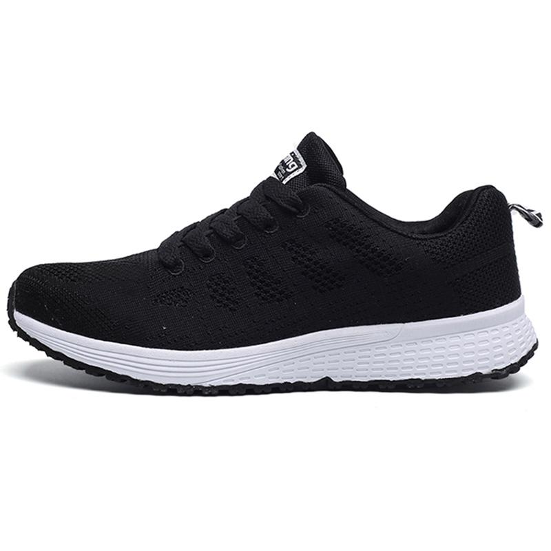 Women Casual Shoes Fashion Breathable Walking Mesh Flat Shoes Sneakers Women's Gym Vulcanized Shoes White Female Footwear