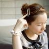 1Pc Women Two Row Rhinestone Hair Slide Clip Hairpin Bobby Pin Accessory Jewelry