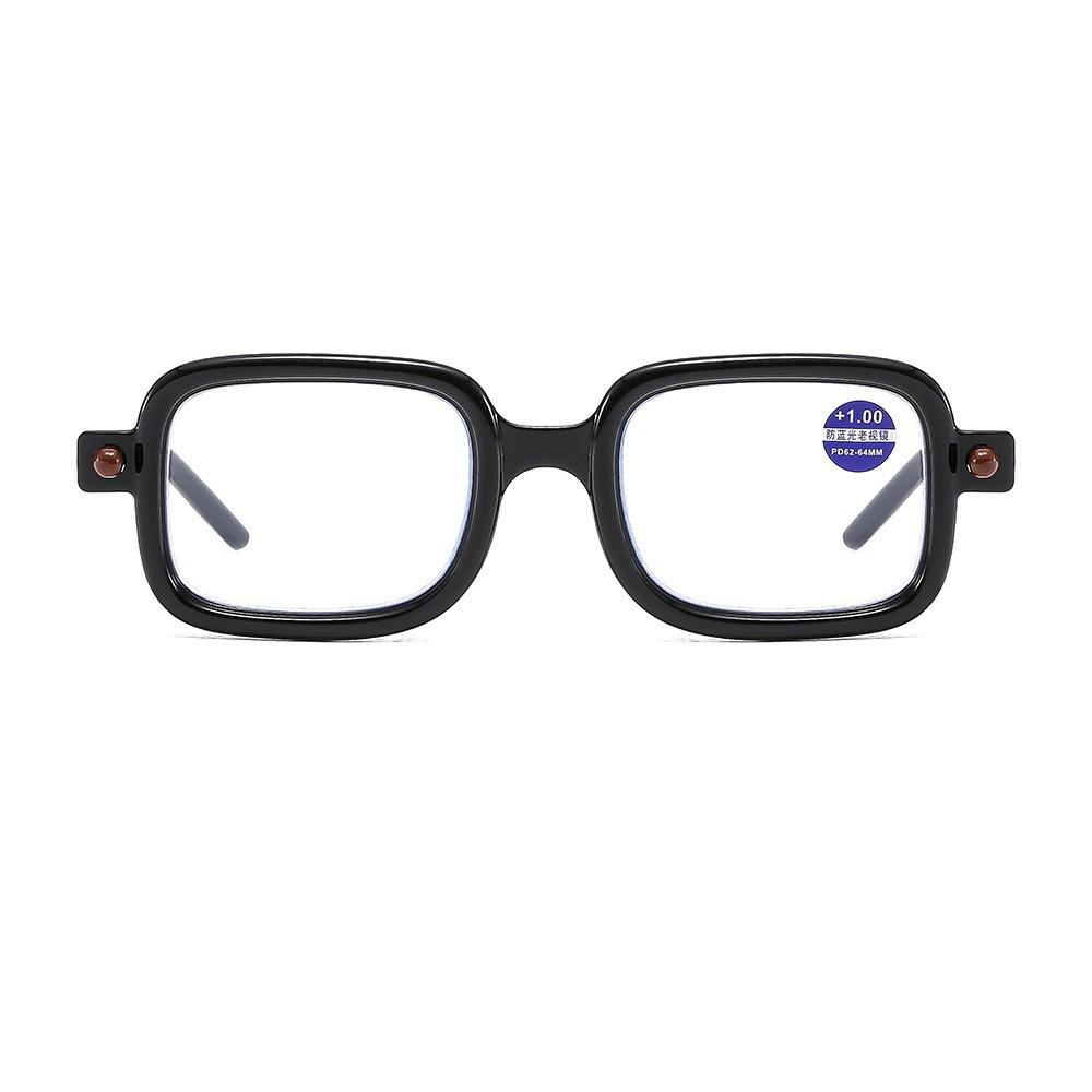 Anti-Blaulicht Lesebrillen für Männer und Frauen mit hochwertigem Retro-Großrahmen, hochauflösend, leicht, für mittleres und hohes Alter, alte Brillen für ältere Menschen