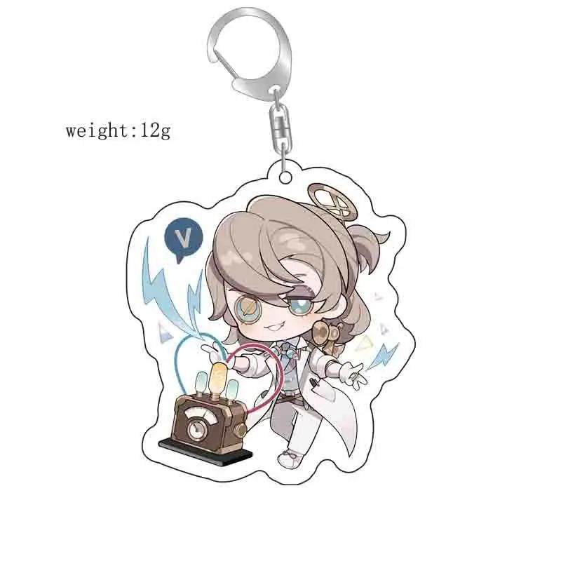 Identity V Anime KeyChain Apollo Joseph Desaulniers Grace Margaretha Zelle Men Key Chain for Women Acrylic Keyring Pendant Gifts