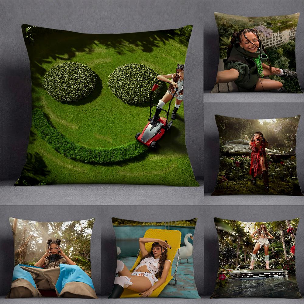 Singer Nina Chuba Ich Lieb Mich Pillow Case Square Double-Sided Printing Sofa Cushion Cover Pillowcase Bedroom Bedside
