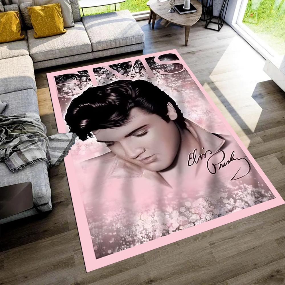 Elvis Presley Carpet Suitable for Dining Room Study Room Bedrooms Game Room Antislip Carpet Anime Office Decor Spiritual Gift