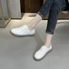 Women's White Cowhide Sneakers 2025 - Soft Sole & Surface Loafers, Flat Casual Leather Shoes