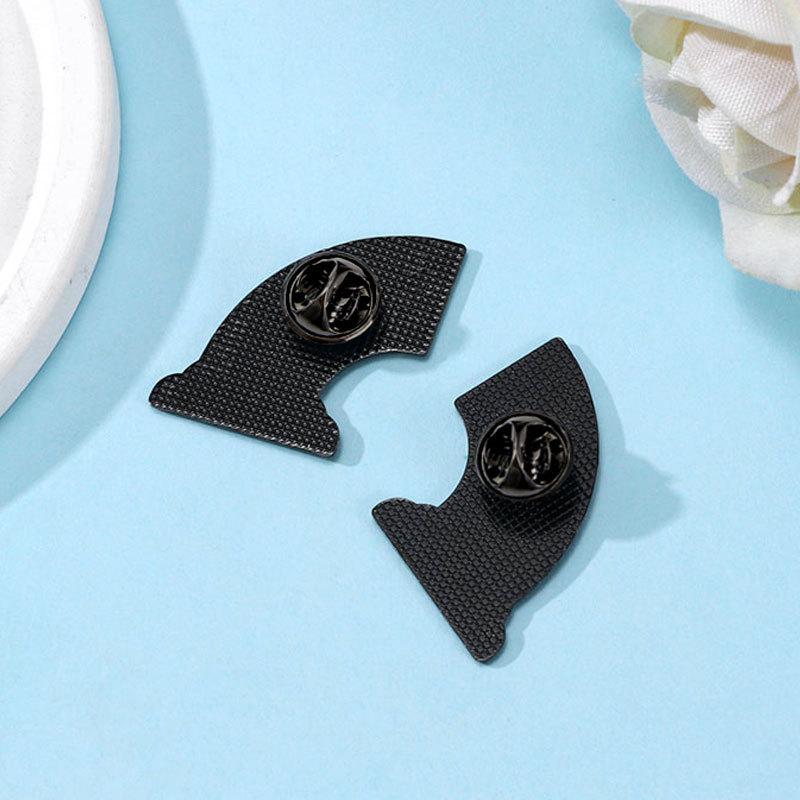 Cute Cartoon Rainbow Couple Matching Enamel Brooch Alloy Badge Decorative Pin for Backpack Clothes Bag Anti Slip Buckle Accessory