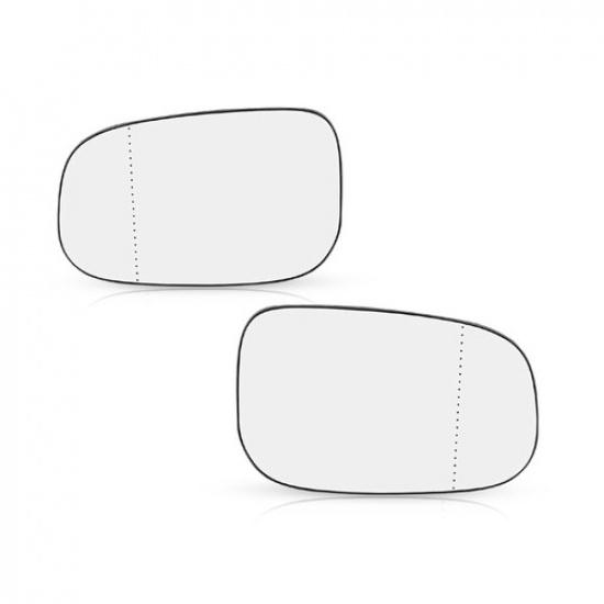 Mirror Glass Right Left Side W/ Backing Plate Fit Volvo C30 C70 2.5L 2012-2013