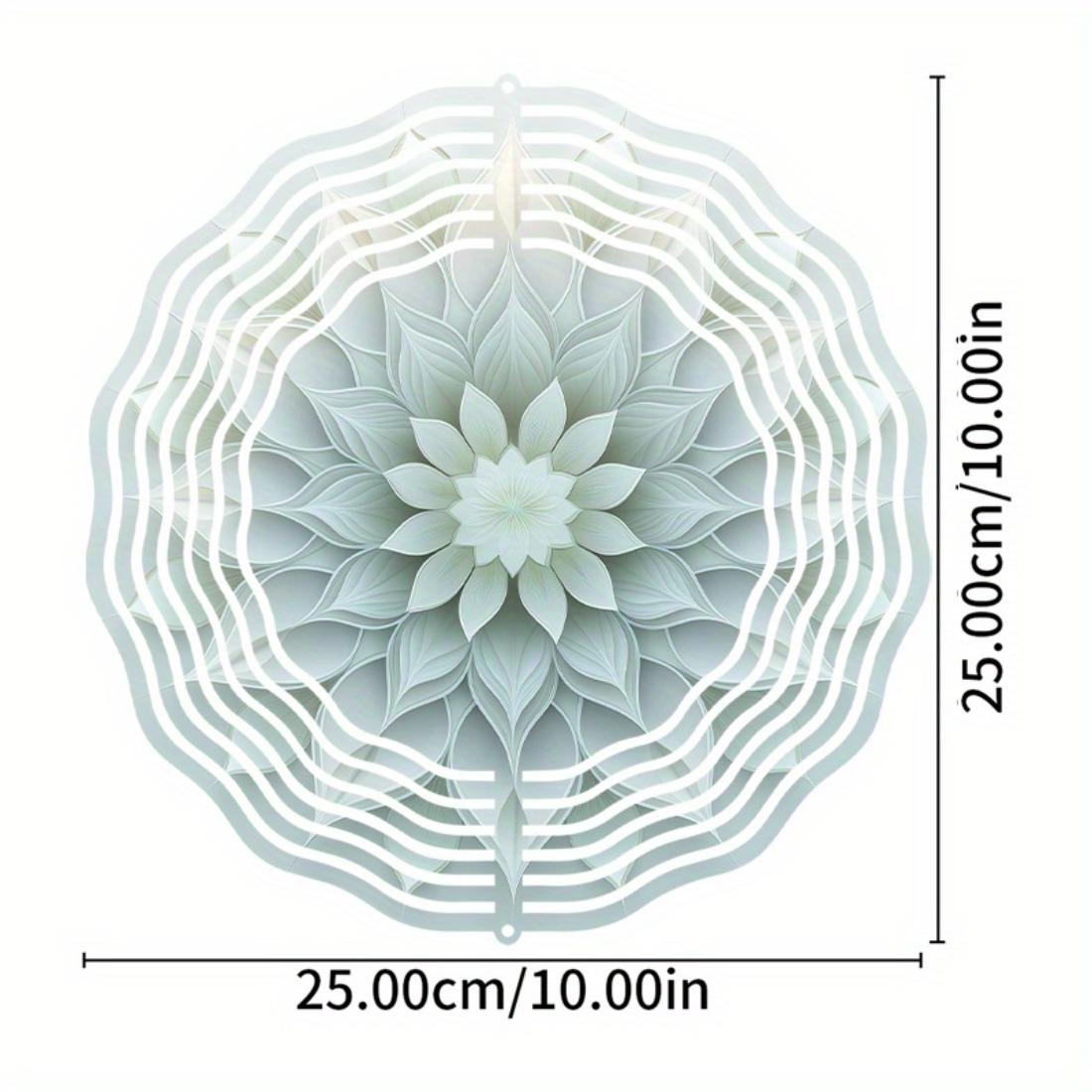 

Мандала Цветок Колокольчик Ветра Уличный Садовый Декор Ручной Работы Металл Дизайн Лотоса Подвесное Украшение для Патио Двора и Вечеринки Все Сезоны 01A